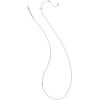 Kendra Scott Cross Inline Pave Necklace, Sterling Silver, White Topaz