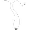Kendra Scott® Grayson Stone Pendant Necklace – Brass Construction – 14K Gold Plating – Lobster Clasp(RHODIUM – PLATINUM DRUSY)
