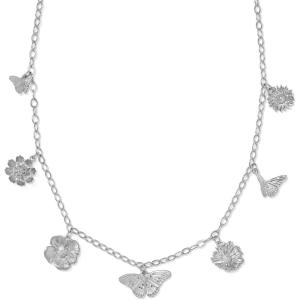 Kendra Scott Cailey Charm Necklace, Fashion Jewelry for Women(RHODIUM-VINTAGE SILVER METAL)