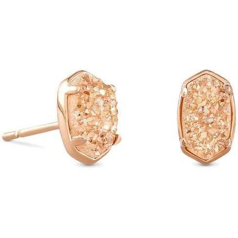 image:imageKendra Scott Emilie Stud Earrings for Women Fashion JewelryROSE GOLD SAND DRUSY