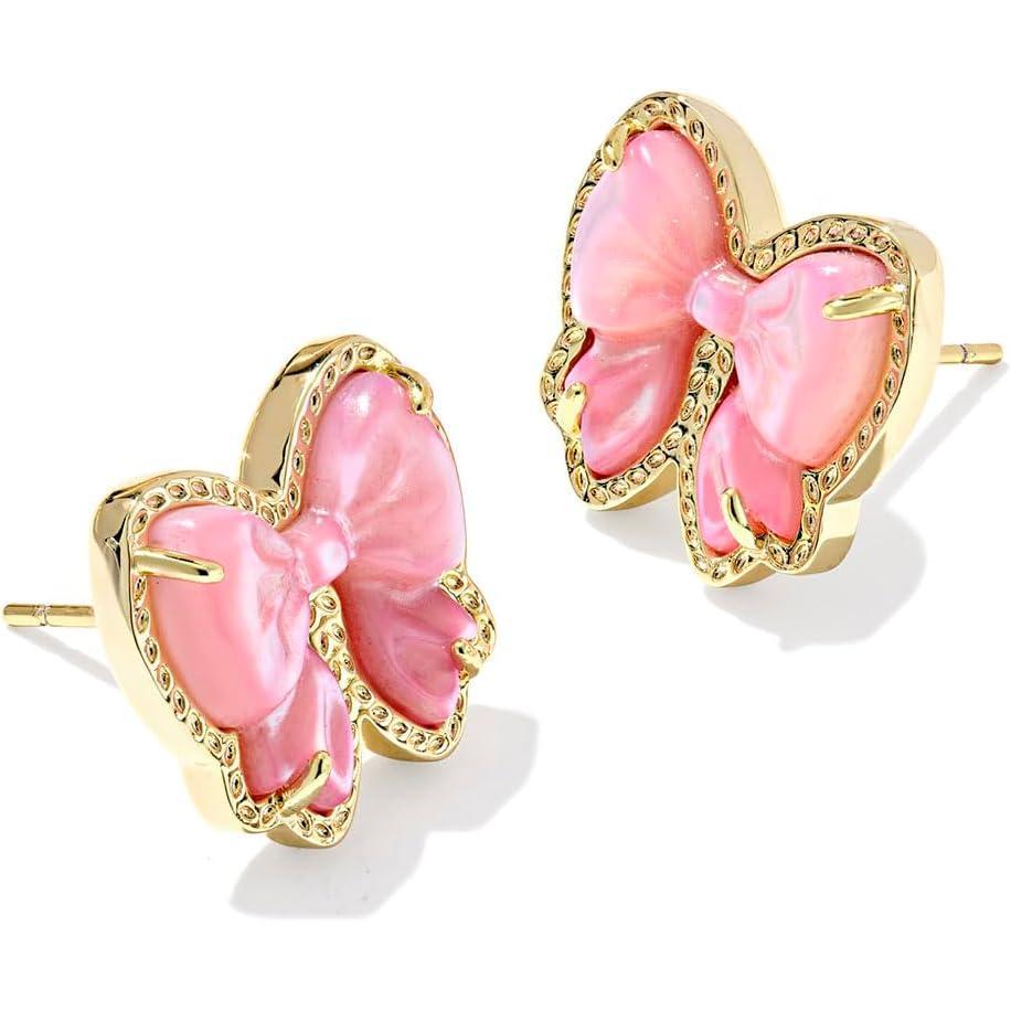 image:imageKendra Scott Haley Bow Stud Earrings Fashion Jewelry for WomenGOLD BLUSH IVORY MOTHER OF PEARL