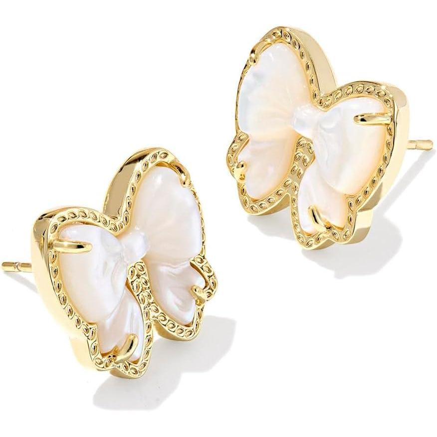 image:imageKendra Scott Haley Bow Stud Earrings Fashion Jewelry for WomenGOLD IVORY MOTHER OF PEARL
