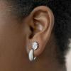 Kendra Scott Mikki Metal Huggie Earring, Fashion Jewelry for Women(RHODIUM – POLISHED METAL)