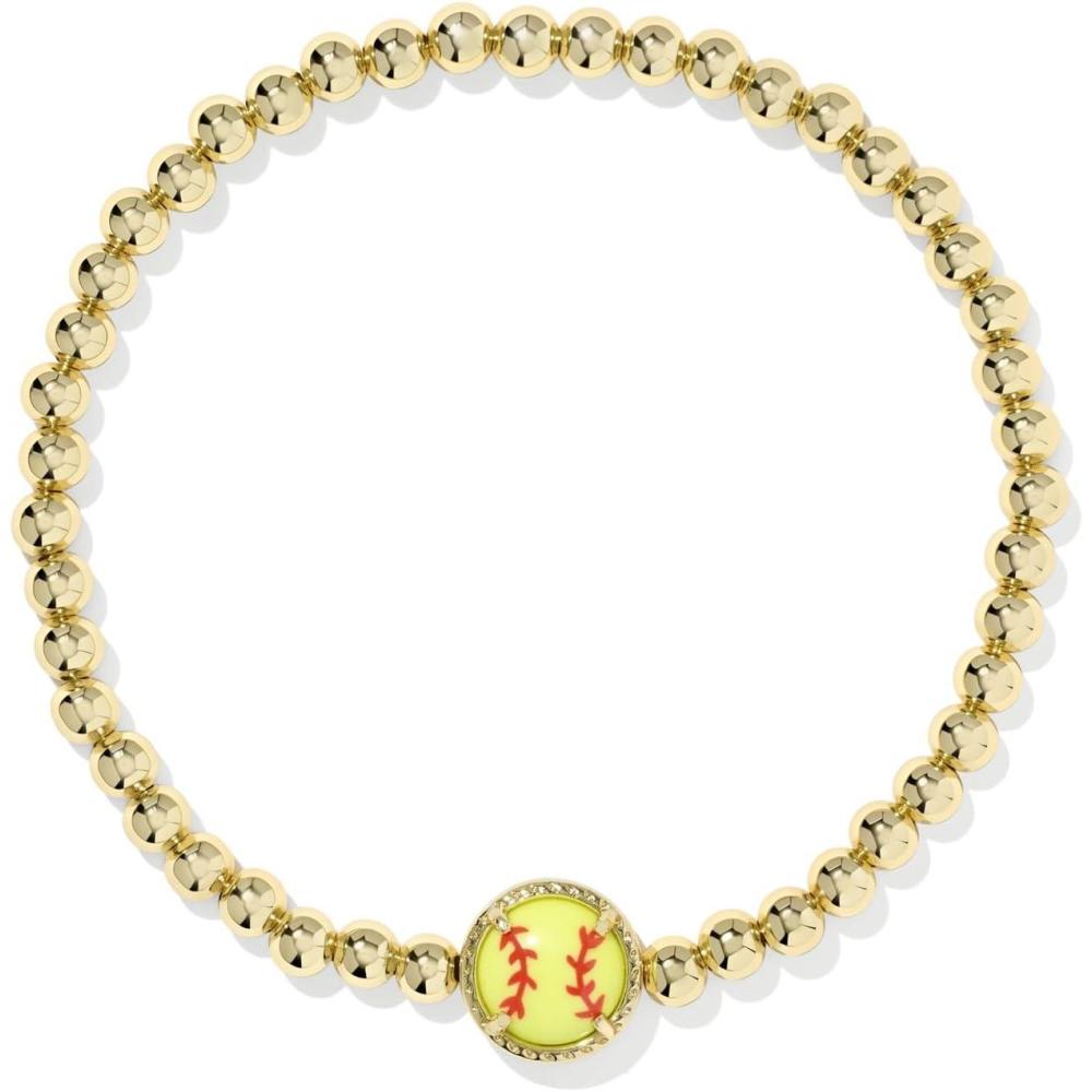 image:imageKendra Scott Softball Stretch Bracelet Fashion Jewelry for WomenGOLDCHARTREUSE MAGNESITE