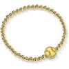 Kendra Scott Softball Stretch Bracelet, Fashion Jewelry for Women(GOLD-CHARTREUSE MAGNESITE)