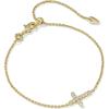 Kendra Scott Cross Crystal Delicate Chain Bracelet in White Cubic Zirconia, Fashion Jewelry for Women(GOLD-WHITE CUBIC ZIRCONIA)