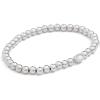 Kendra Scott Mini Elaina Stretch Bracelet(Rhodium Ivory Mother Of Pearl)