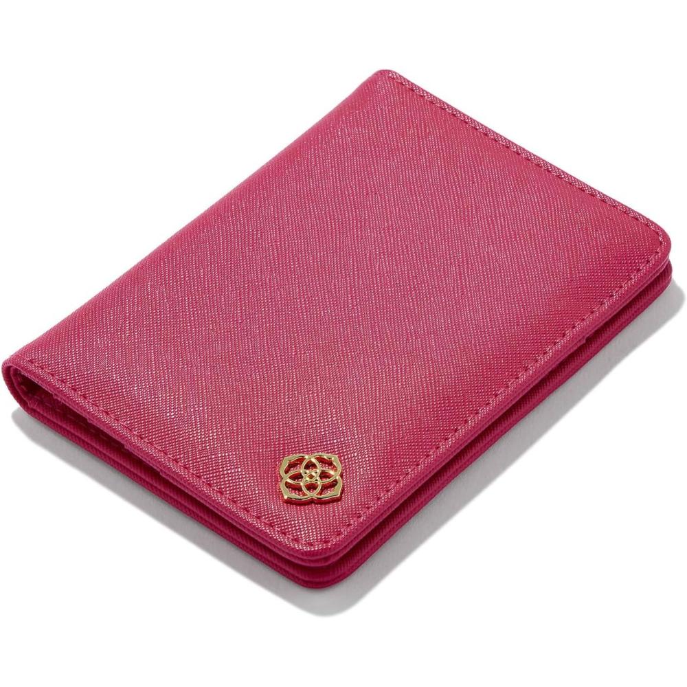 image:imageKendra Scott Passport Holder Black LeatherHOT PINK