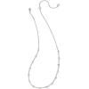 Kendra Scott Ari & Haven Heart Necklace Gift Set, Fashion Jewelry for Women(RHODIUM – WHITE CUBIC ZIRCONIA)