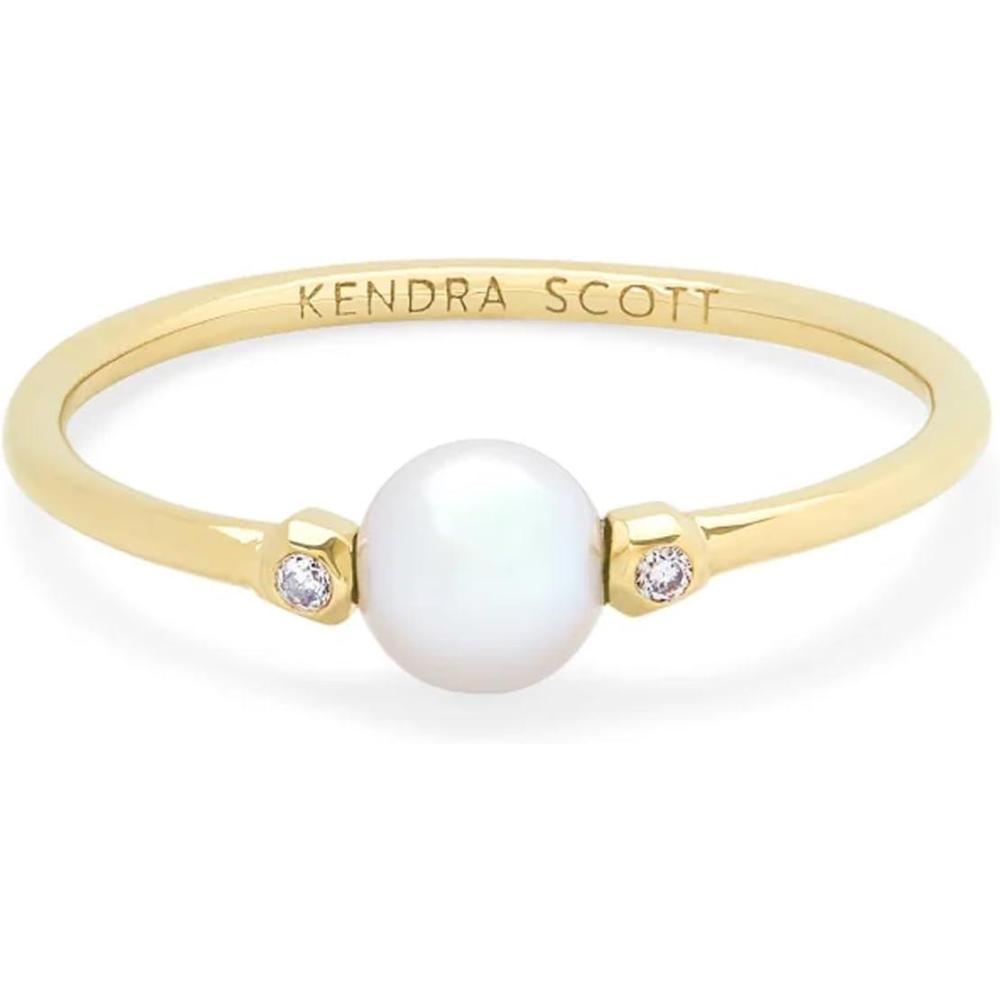 image:imageKendra Scott Cathleen 14k Gold Band Ring Fine Jewelry for Women14K GOLD WHITE PEARL