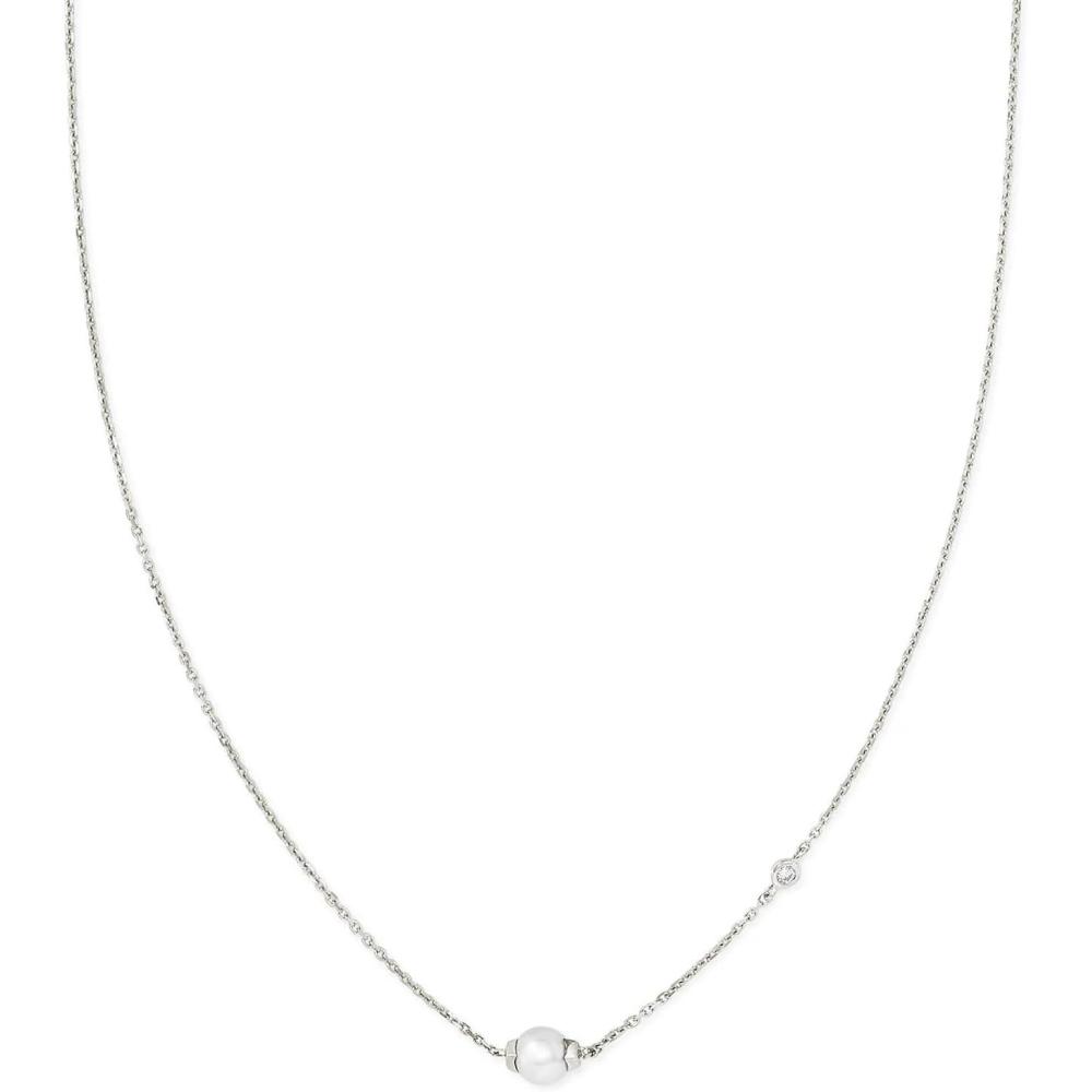 image:imageKendra Scott Cathleen 18k Gold Short Pendant Necklace Fine Jewelry for Women18K WHITE GOLD WHITE PEARL