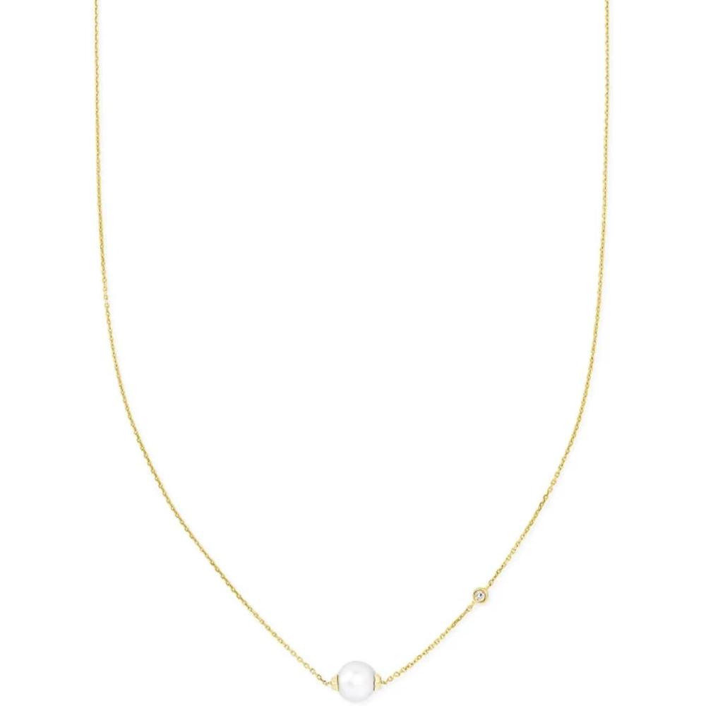 image:imageKendra Scott Cathleen 18k Gold Short Pendant Necklace Fine Jewelry for Women18K YELLOW GOLD WHITE PEARL