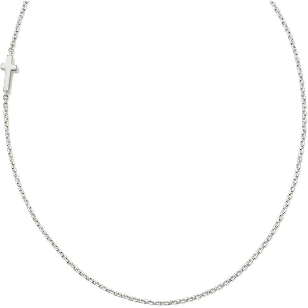 image:imageKendra Scott Cross Inline Necklace Sterling Silver