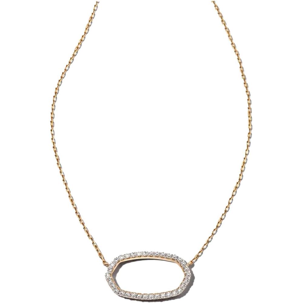 image:imageKendra Scott Elisa 14K Gold Open Frame Necklace Fine Jewlery for Women14K YELLOW GOLD