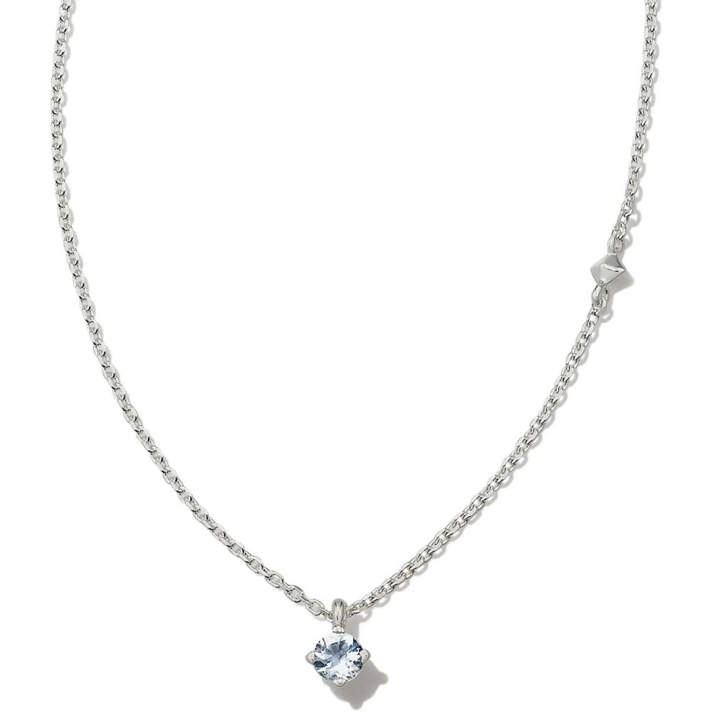 image:imageKendra Scott Maisie Sterling Silver Pendant NecklaceAQUAMARINE