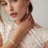 Kendra Scott Cathleen 14k Gold Band Ring, Fine Jewelry for Women(14K GOLD – WHITE PEARL)