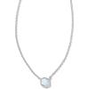Kendra Scott Davie Pendant Necklace(WHITE KYOCERA OPAL)