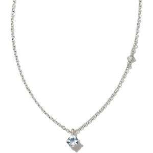 Kendra Scott Maisie Sterling Silver Pendant Necklace(AQUAMARINE)