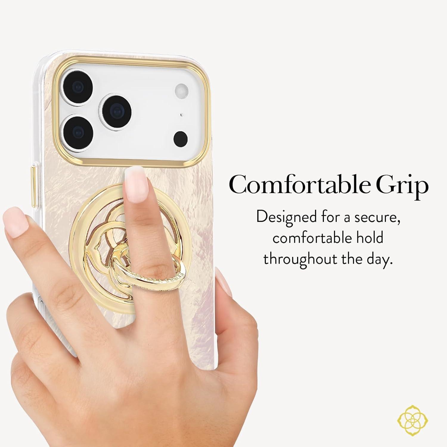 image:imageKendra Scott Magnetic Phone Ring Grip with Stand Removable and Collapsible Gold MedallionGold Medallion