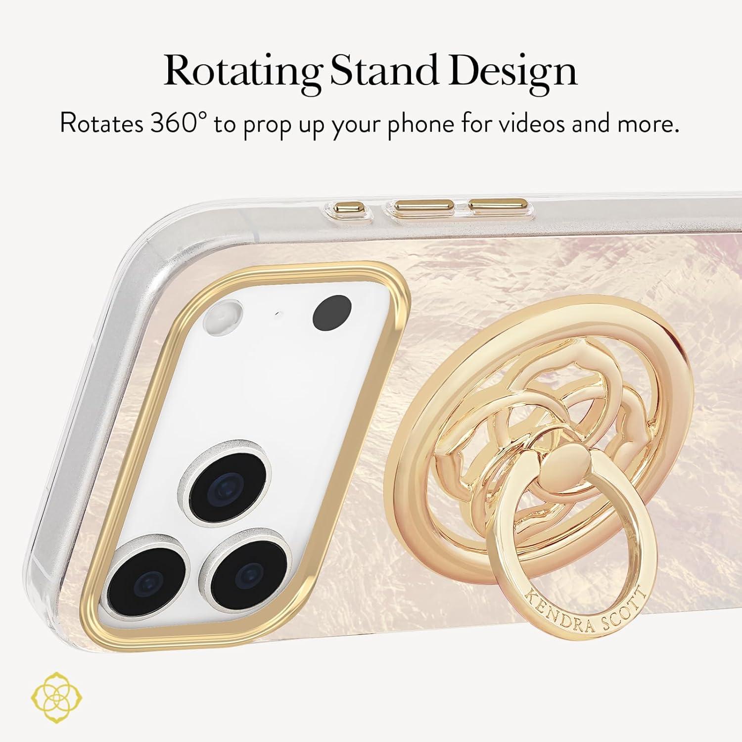 image:imageKendra Scott Magnetic Phone Ring Grip with Stand Removable and Collapsible Gold MedallionGold Medallion