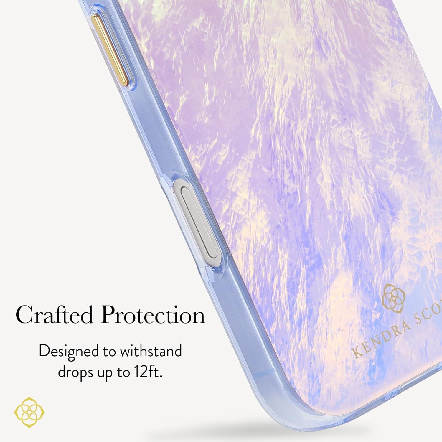 image:imageKendra Scott iPhone 17e16e151413 Case Compatible with MagSafe Designer Phone Case Faux Blue PearlFaux Blue Pearl