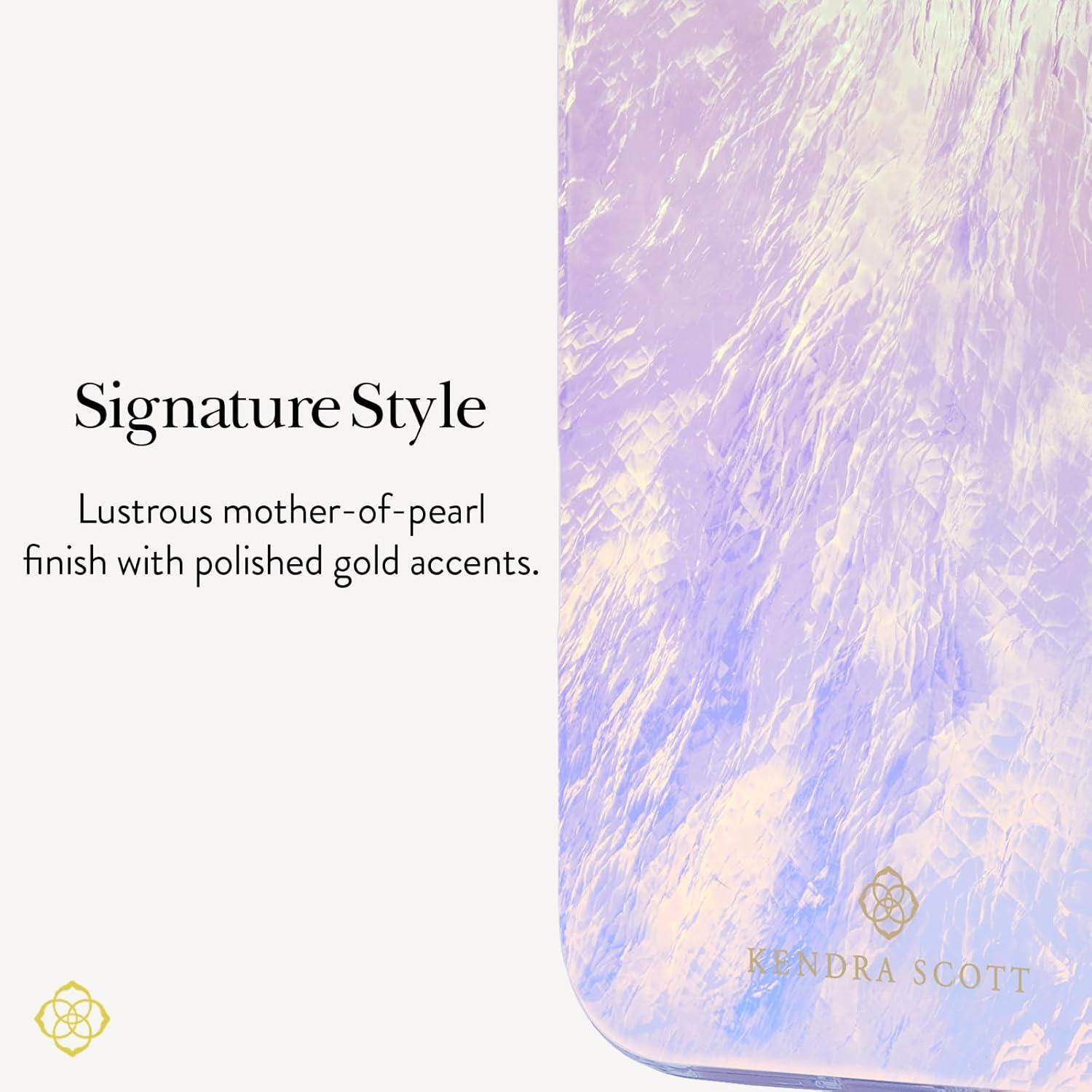 image:imageKendra Scott iPhone 17e16e151413 Case Compatible with MagSafe Designer Phone Case Faux Blue PearlFaux Blue Pearl