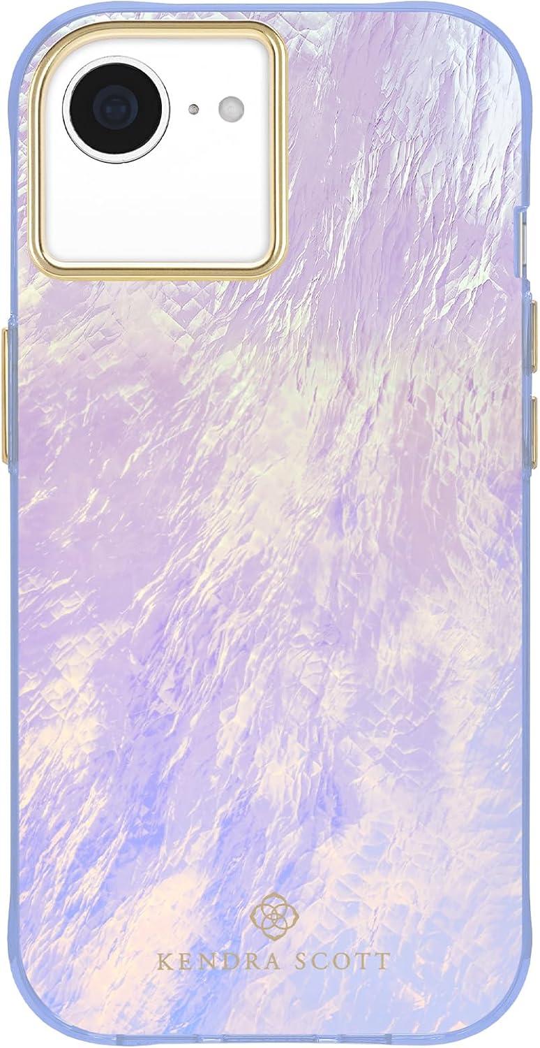 image:imageKendra Scott iPhone 17e16e151413 Case Compatible with MagSafe Designer Phone Case Faux Blue PearlFaux Blue Pearl
