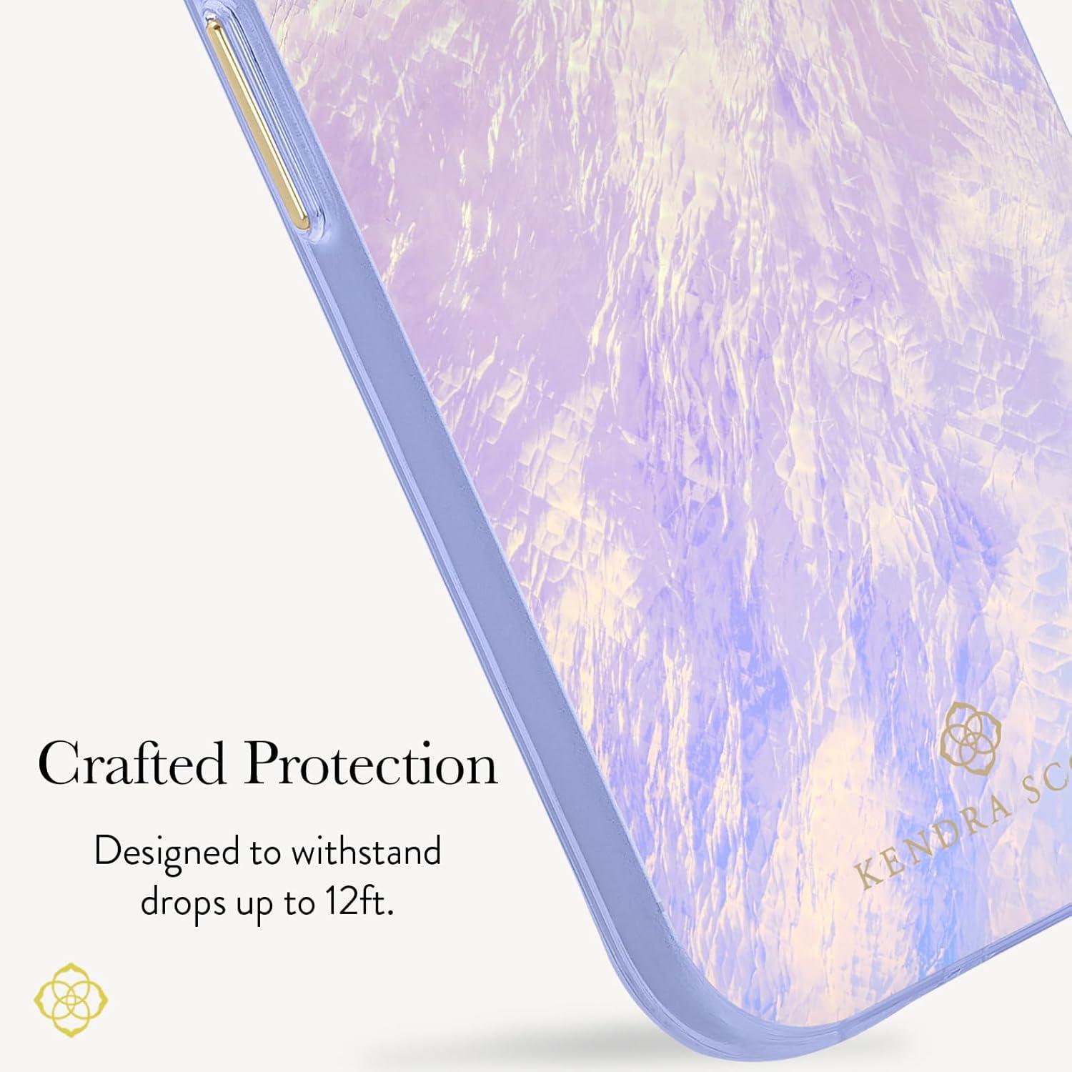 image:imageKendra Scott iPhone 17e16e151413 Case Compatible with MagSafe Designer Phone Case Faux Blue PearlFaux Blue Pearl
