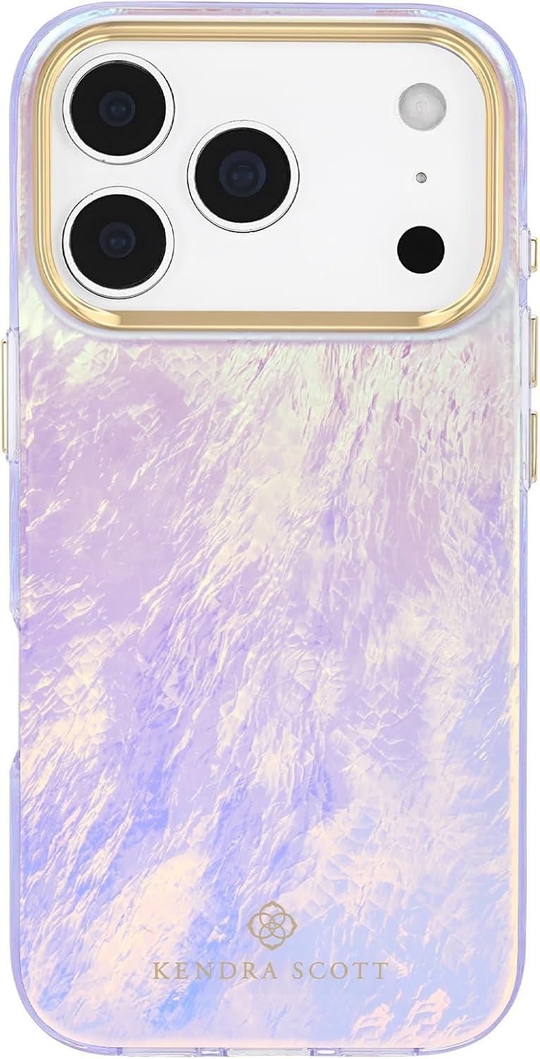 image:imageKendra Scott iPhone 17e16e151413 Case Compatible with MagSafe Designer Phone Case Faux Blue PearlFaux Blue Pearl
