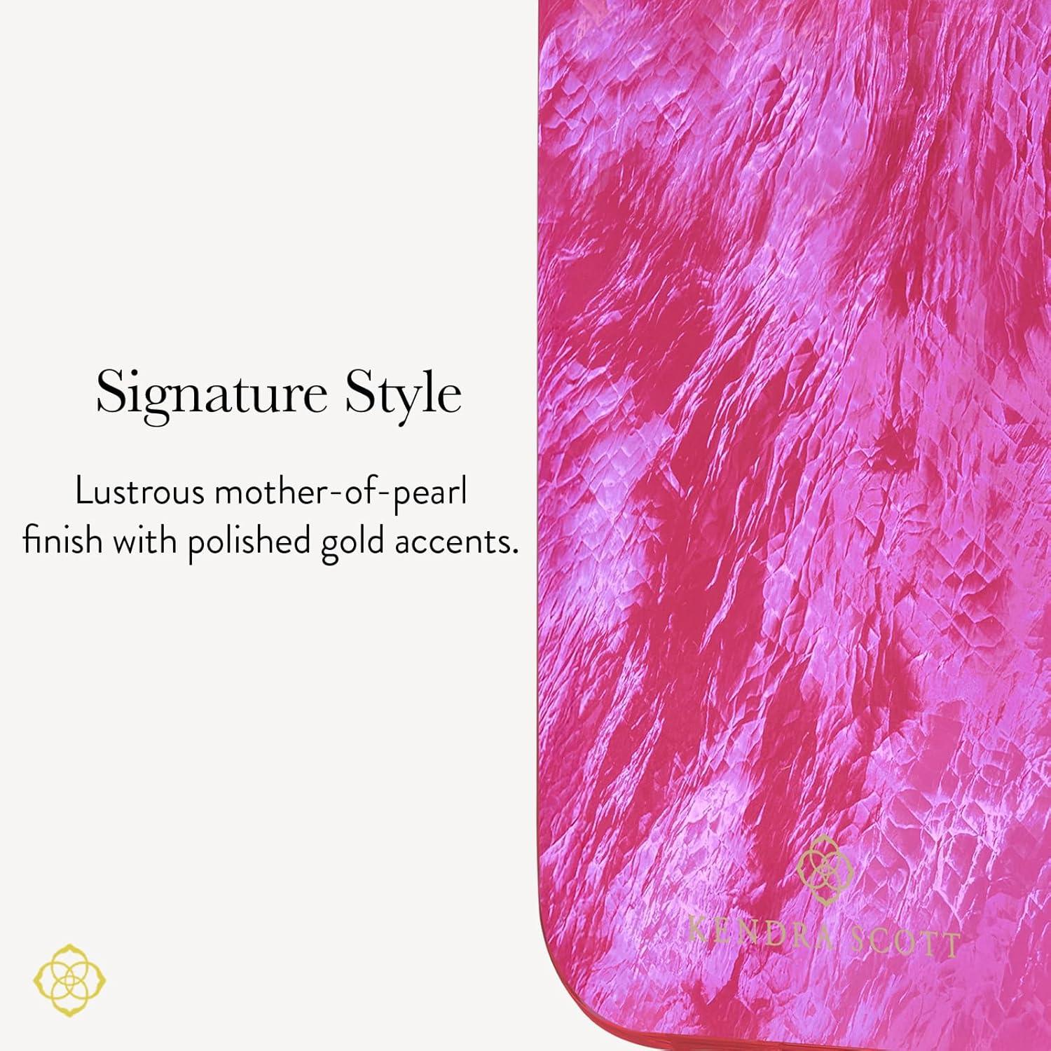 image:imageKendra Scott iPhone 17e16e151413 Case Compatible with MagSafe Designer Phone Case Faux Blue PearlFaux Raspberry Pearl