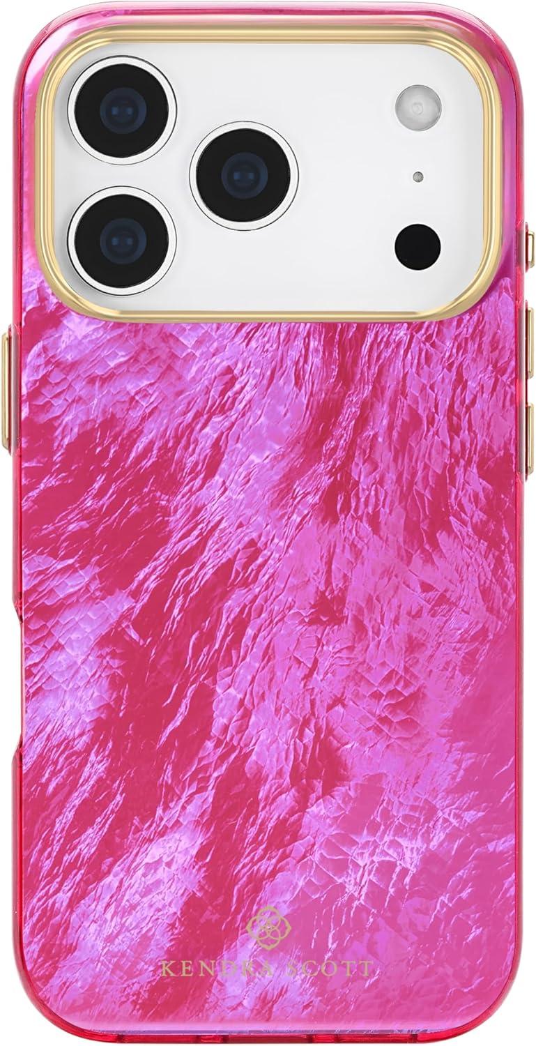 image:imageKendra Scott iPhone 17e16e151413 Case Compatible with MagSafe Designer Phone Case Faux Blue PearlFaux Raspberry Pearl
