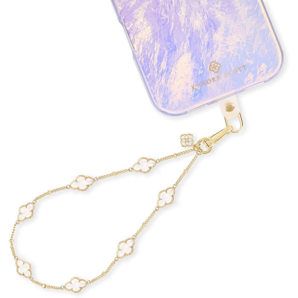image:imageKendra Scott Phone Charm Detachable Cell Phone Lanyard Abbie Mother of Pearl
