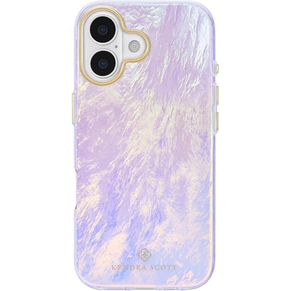 image:imageKendra Scott iPhone 17e16e151413 Case Compatible with MagSafe Designer Phone Case Faux Blue PearlFaux Blue Pearl