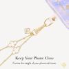 Kendra Scott Phone Charm – Detachable Cell Phone Lanyard – Abbie Mother of Pearl