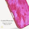 Kendra Scott iPhone 17e/16e/15/14/13 Case – Compatible with MagSafe – Designer Phone Case – Faux Blue Pearl(Faux Raspberry Pearl)