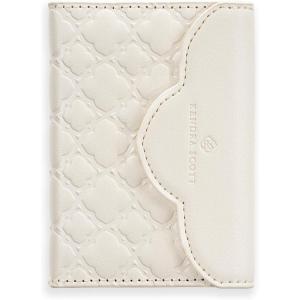 Kendra Scott Trifold MagSafe Wallet/Card Holder – Compatible with MagSafe Phones and Cases(Ivory Filigree)