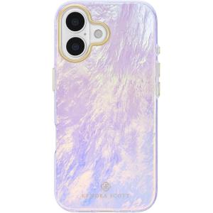 Kendra Scott iPhone 17e/16e/15/14/13 Case – Compatible with MagSafe – Designer Phone Case – Faux Blue Pearl(Faux Blue Pearl)