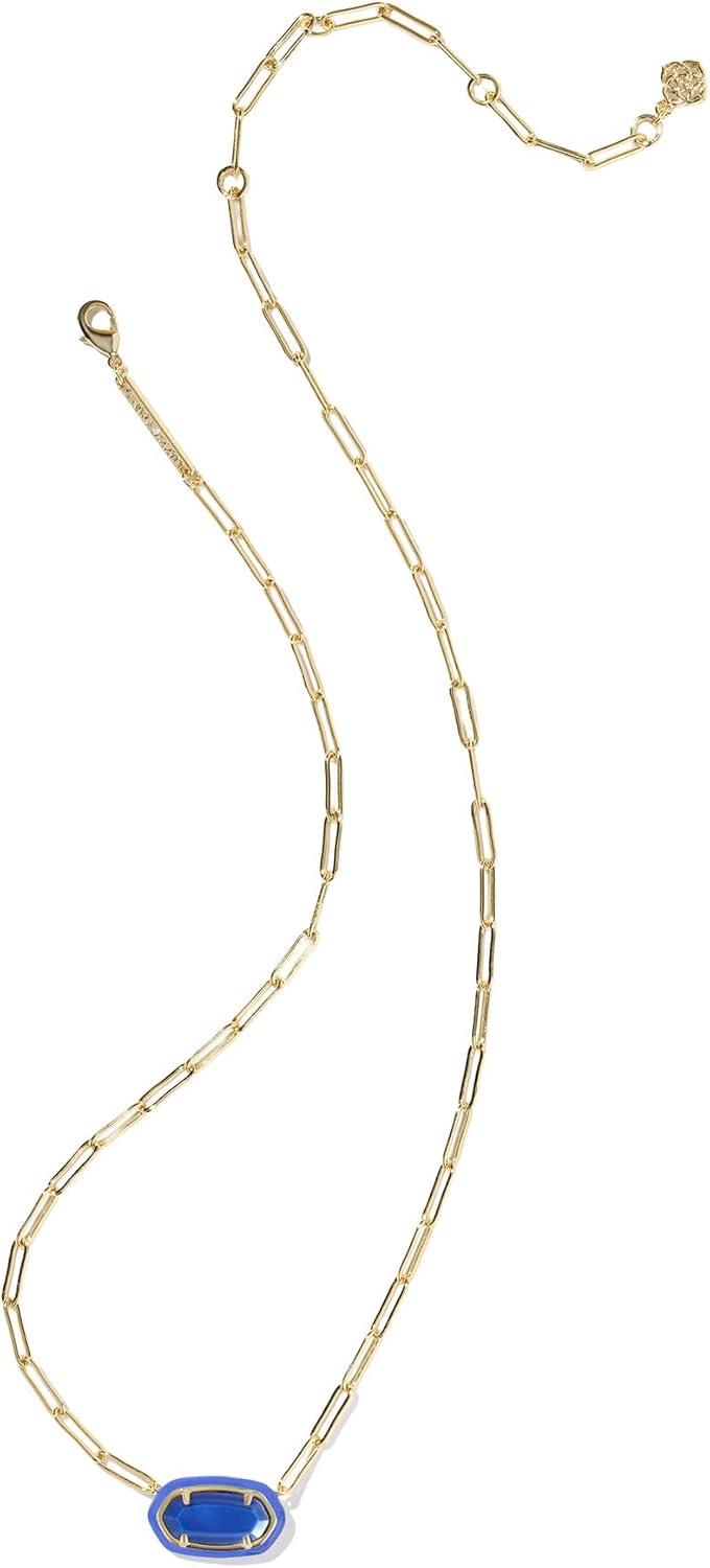 image:imageKendra Scott Elisa Enamel Frame Paperclip Necklace Fashion Jewelry for WomenCOBALT ILLUSION