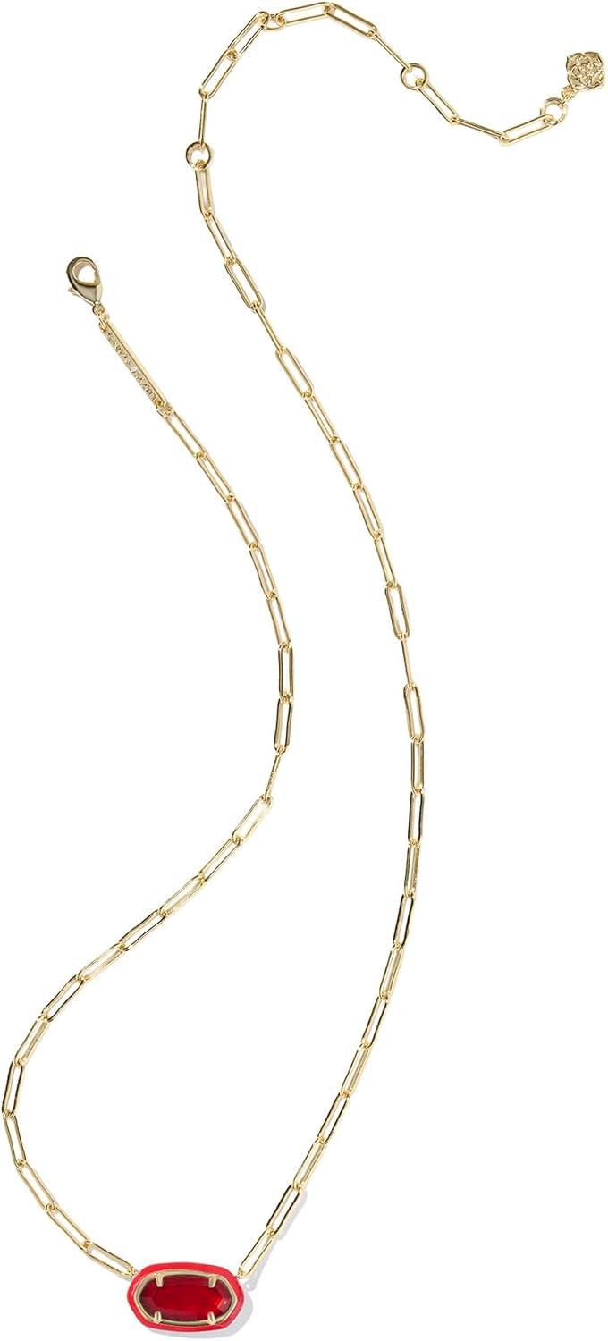 image:imageKendra Scott Elisa Enamel Frame Paperclip Necklace Fashion Jewelry for WomenRED ILLUSION