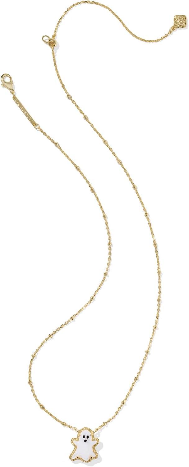 image:imageKendra Scott Ghost Short Pendant Necklace 14K GoldPlated Brass Fashion Jewelry for Women White Mop