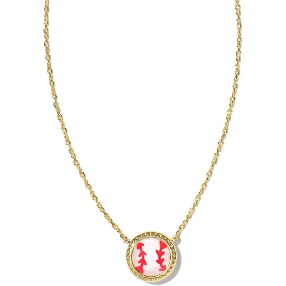 image:imageKendra Scott Baseball Short Pendant Necklace Fashion Jewelry for WomenGOLD