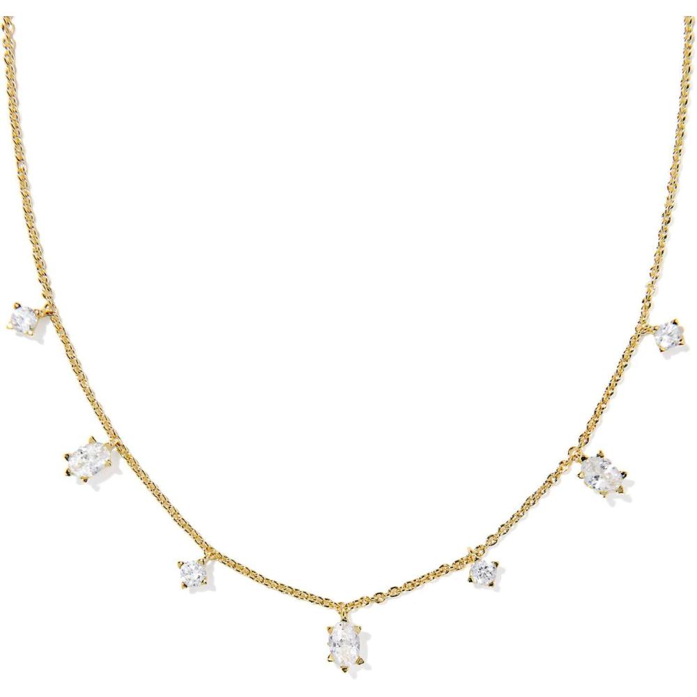 image:imageKendra Scott Cailin Delicate Strand Necklace Fashion Jewelry for WomenGOLD WHITE CUBIC ZIRCONIA