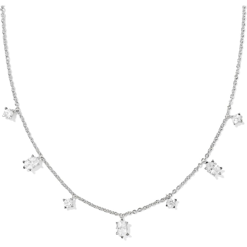 image:imageKendra Scott Cailin Delicate Strand Necklace Fashion Jewelry for WomenRHODIUM WHITE CUBIC ZIRCONIA