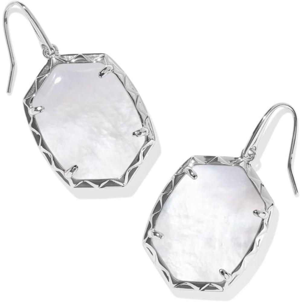 image:imageKendra Scott Daphne Drop Earrings Fashion Jewelry for WomenSilver Ivory Mother Of Pearl