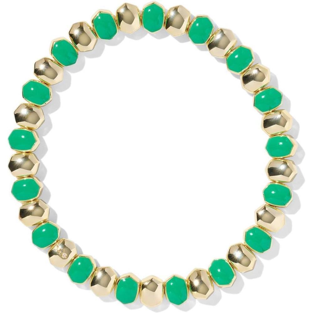 image:imageKendra Scott Daphne Enamel Stretch Bracelet Fashion Jewelry for WomenGold Green Enamel