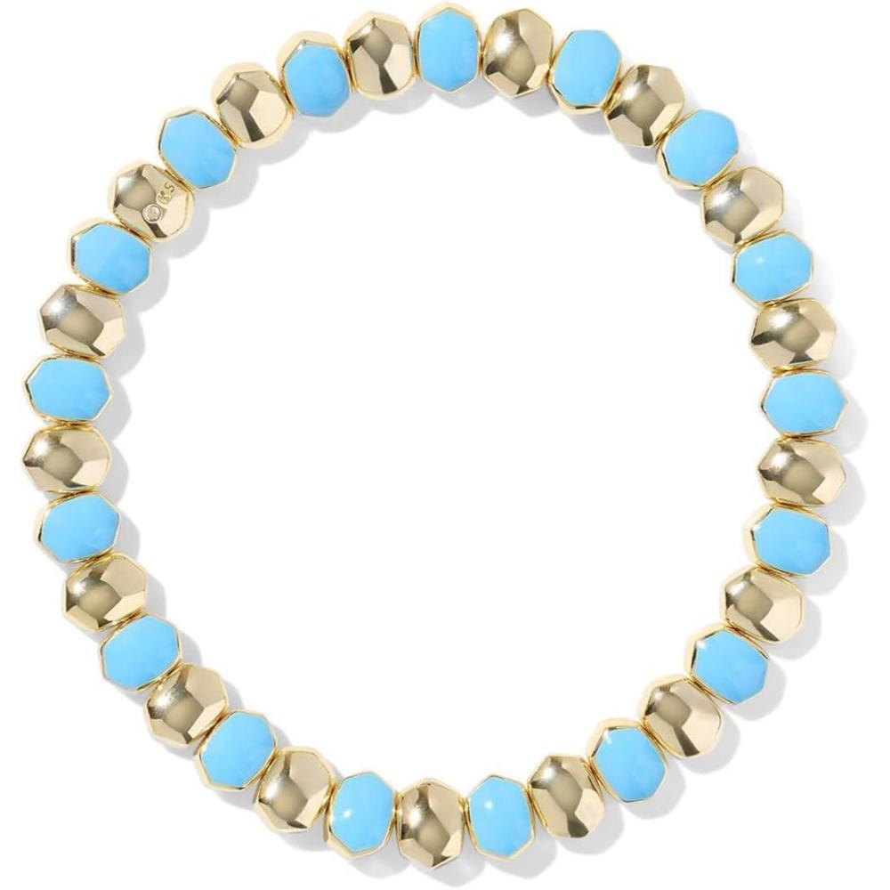 image:imageKendra Scott Daphne Enamel Stretch Bracelet Fashion Jewelry for WomenGold Light Blue Enamel