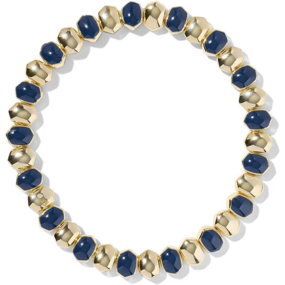 image:imageKendra Scott Daphne Enamel Stretch Bracelet Fashion Jewelry for WomenGold Navy Enamel
