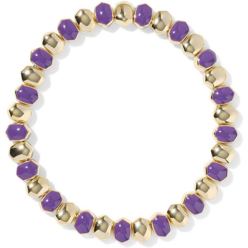 image:imageKendra Scott Daphne Enamel Stretch Bracelet Fashion Jewelry for WomenGold Purple Enamel