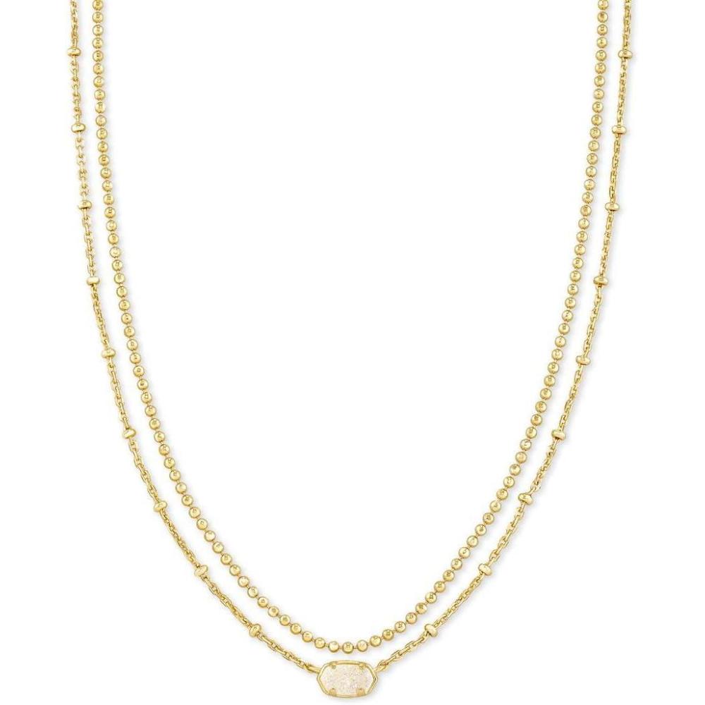 image:imageKendra Scott Emilie Multi Strand Necklace Fashion Jewelry for WomenGOLD IRIDESCENT DRUSY