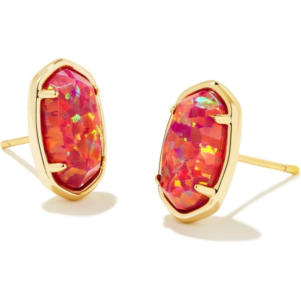 image:imageKendra Scott Grayson Stone Stud EarringsGold Berry Kyocera Opal